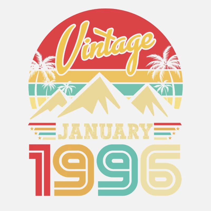 Januar 1996 Vintage-Retro-Geburtstagsgeschenk