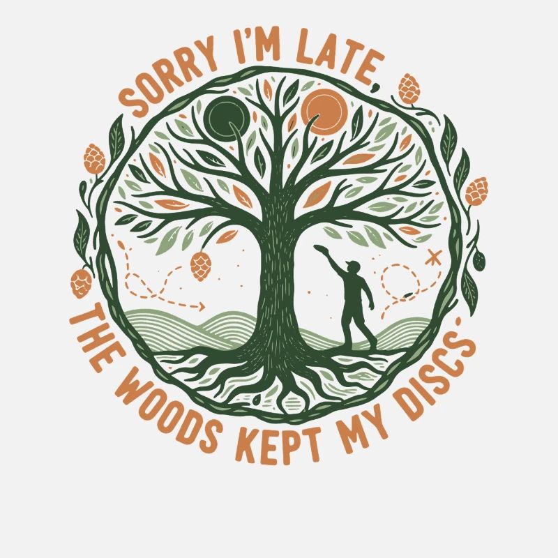 Sorry Im Late The Woods Kept My Discs Disc Golf