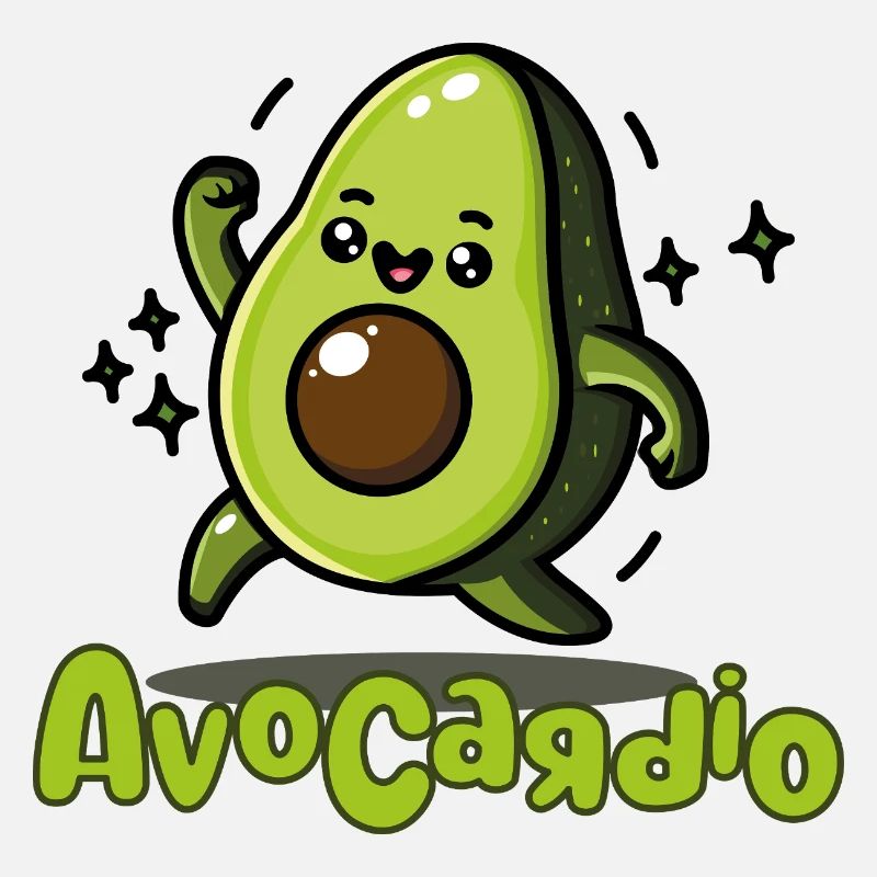 AvoCadío Avocado Cartoon