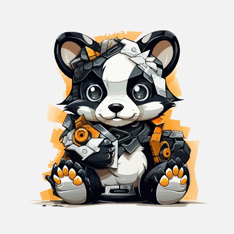 Panda Robo with building tools