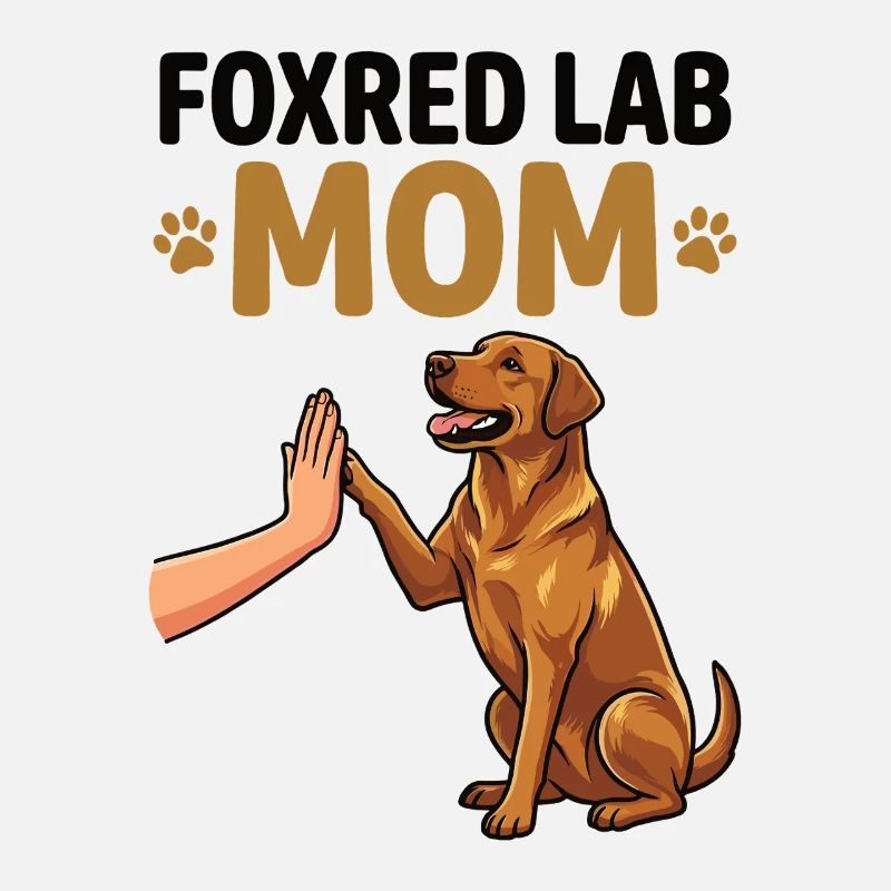 Fox Red Lab Mom – High Five Hund Design
