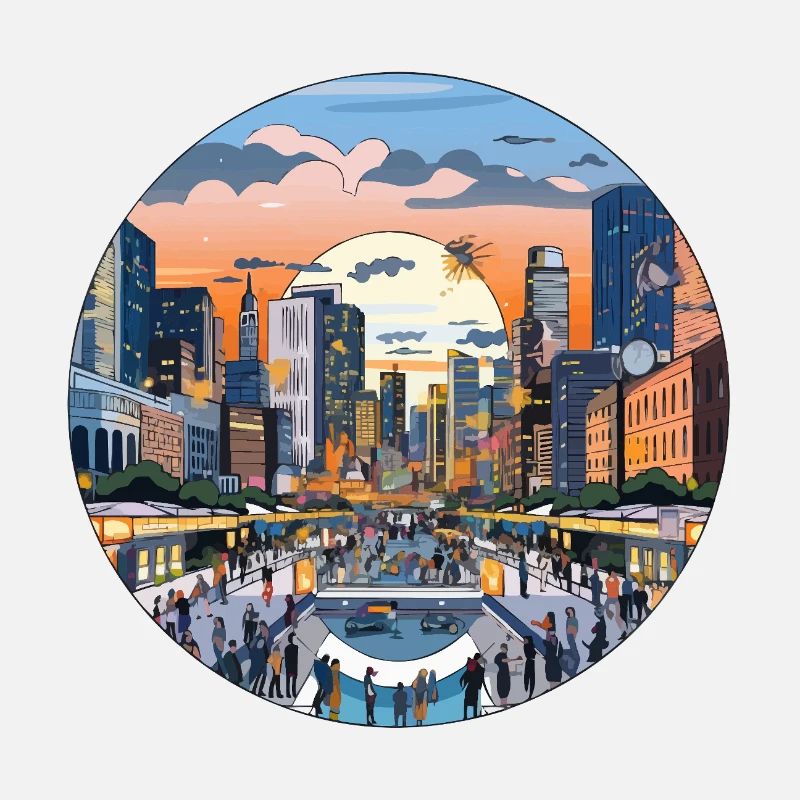 Sunset over the skyline