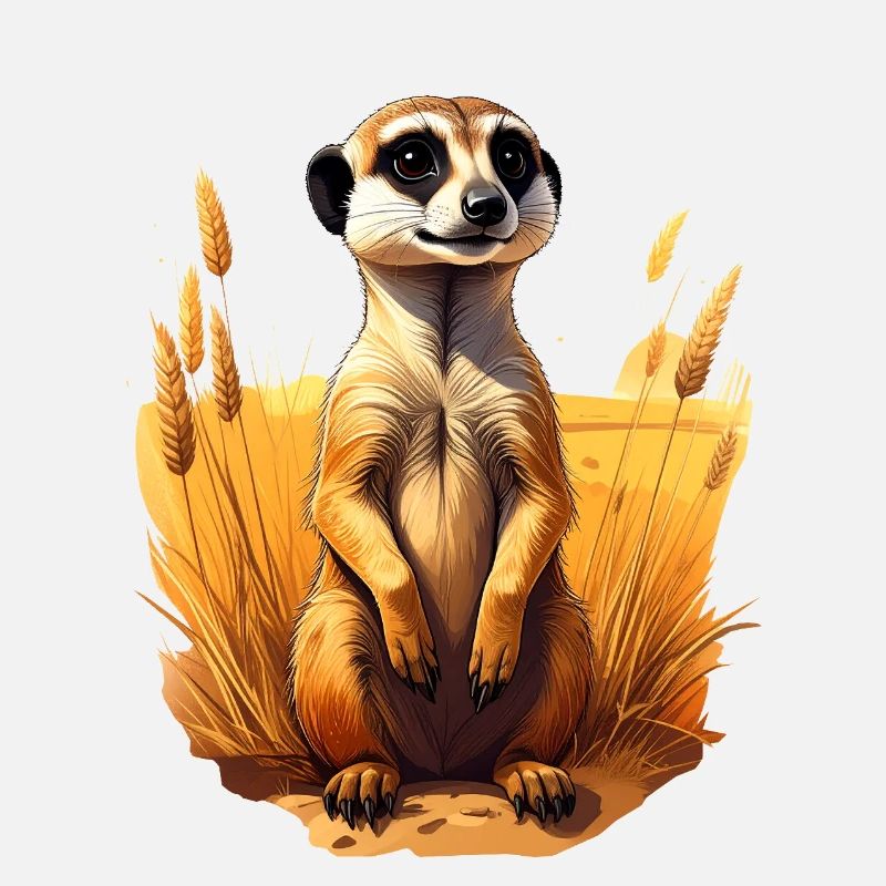 Un suricate dans la savane