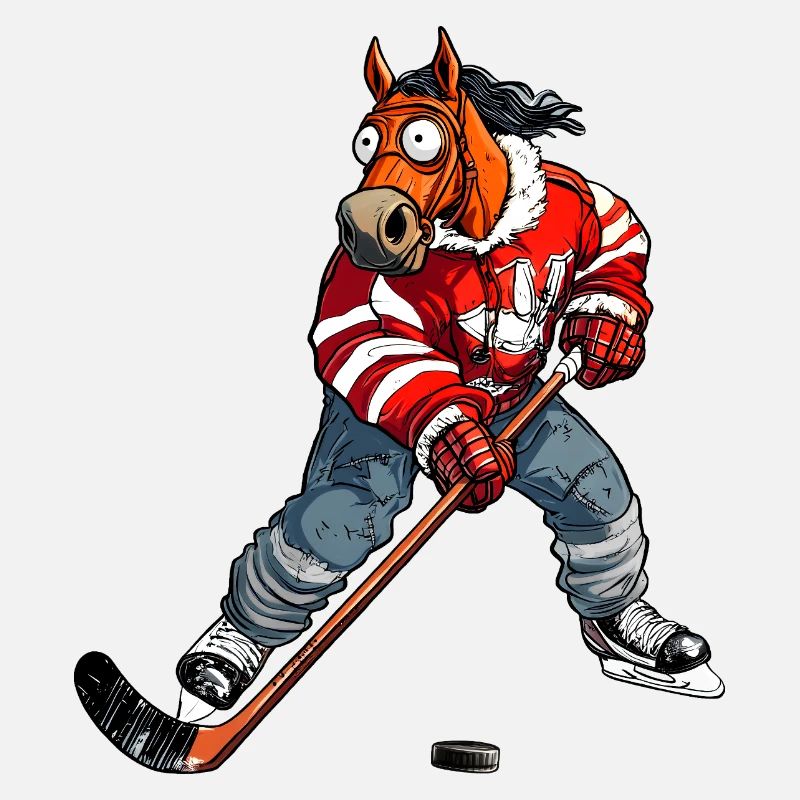 Eishockey Pferd