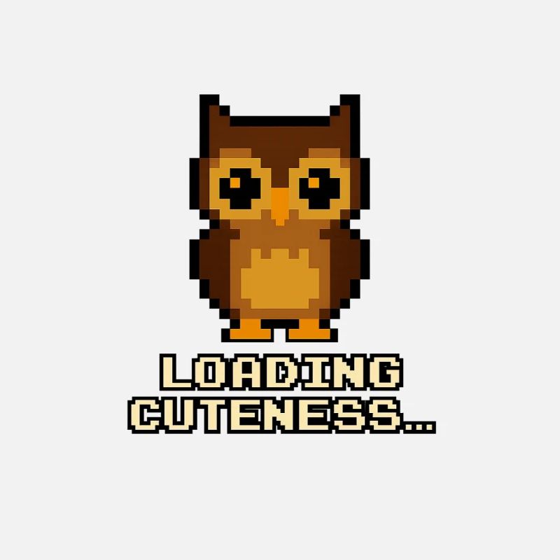 Pixel Owls Loading Cuteness