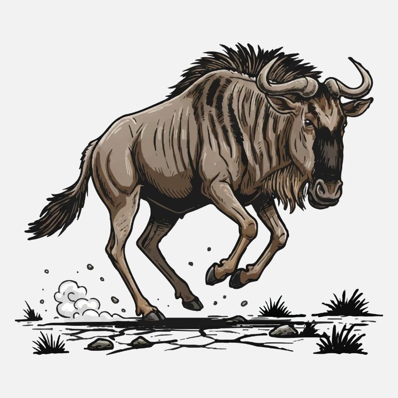 Gnou au Galop (Wildebeest Run)
