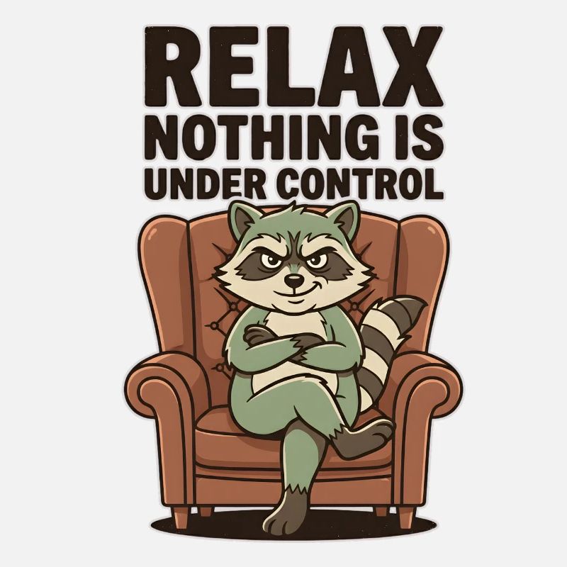 Raccoon Relaxing: Nothing Is Under Control