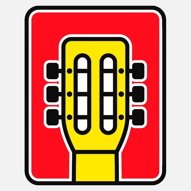 Gitarrenkopf-Emblem