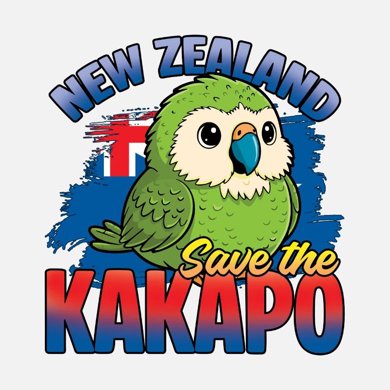 Rettet den Kakapo-Vogel Neuseeland