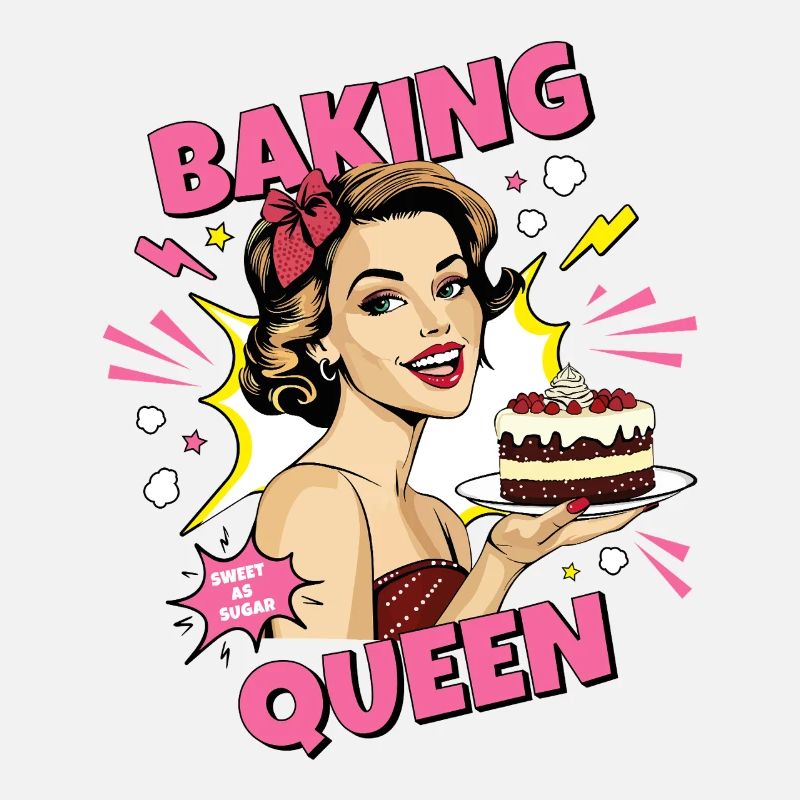 Baking Cake Baking Queen Baking Fairy Baker Pop Art