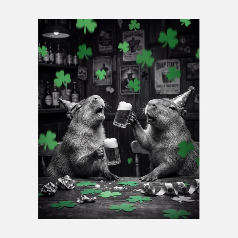 St Patrick Capybara Toast in the Pub