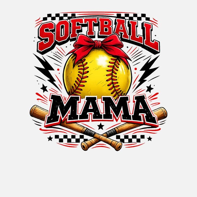 Softball Mama Spieltag Muttertags-Shirt