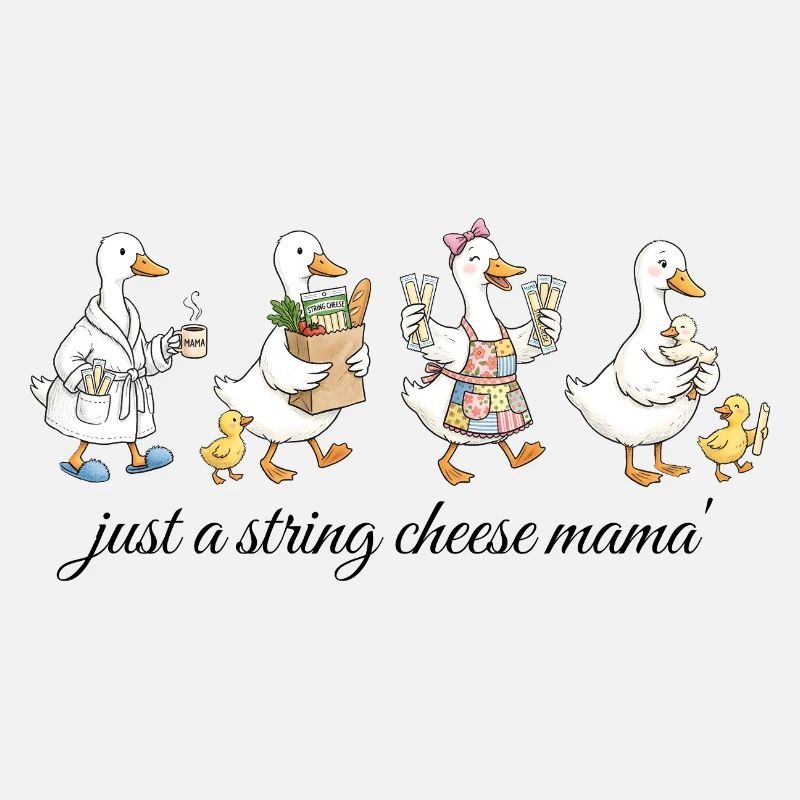 Funny Mama Goose Shirt – String Cheese Mom Gift