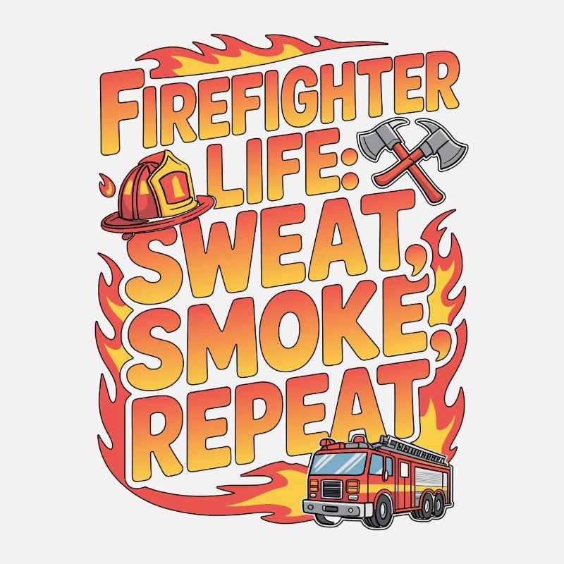Fire Lieutenant Firefighter Life Sweat Rescue Team