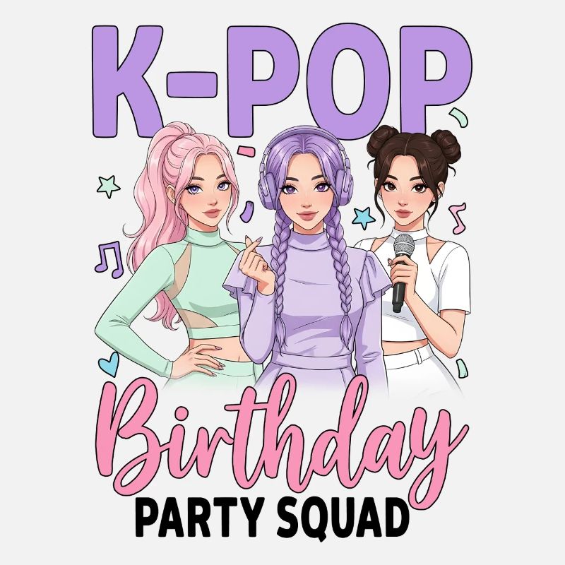 K Pop Birthday Party Squad