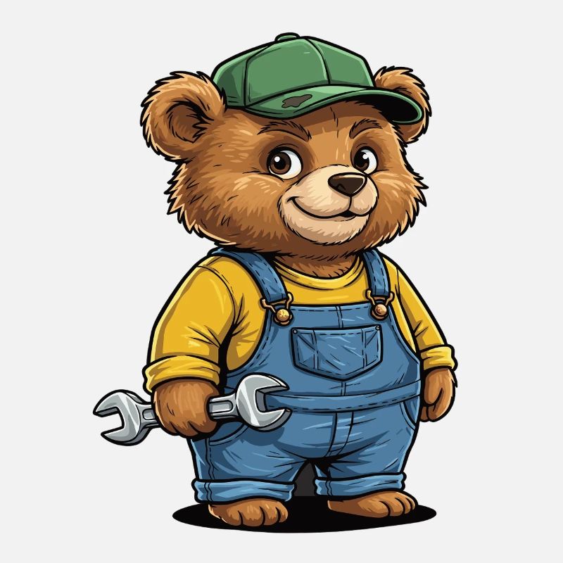 Mechanic Bär Schrauber Werkstatt