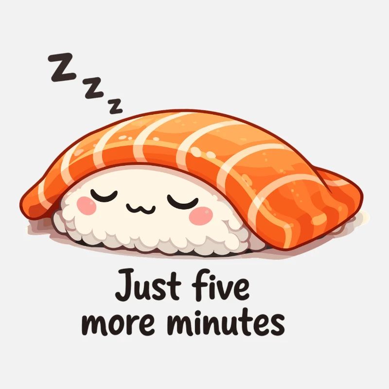 Sleeping Kawaii Sushi: Just Five More Minutes