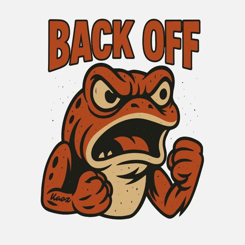 Back Off Angry Frog Patch