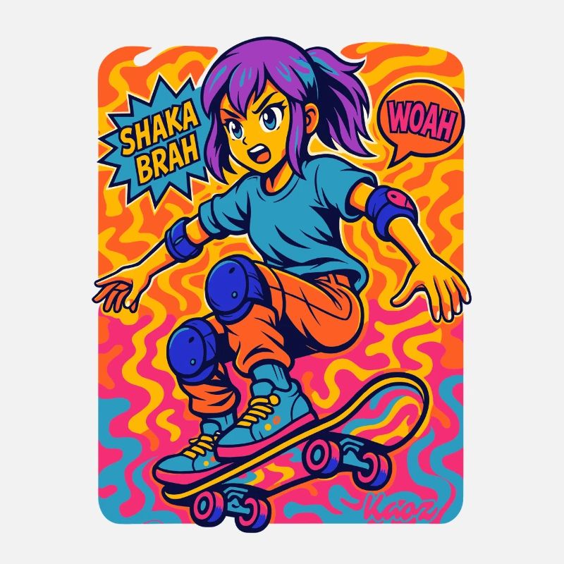 Shaka Brah Skater Pop Art