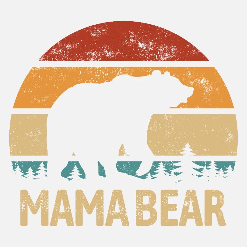Mama Bear - Muttertag - Vintage Geschenk