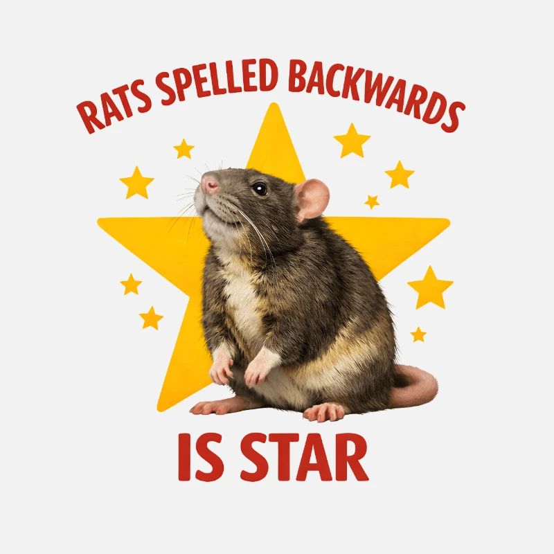 RATS À L’ENVERS, C’EST ÉTOILE ! Drôle de Rat Design