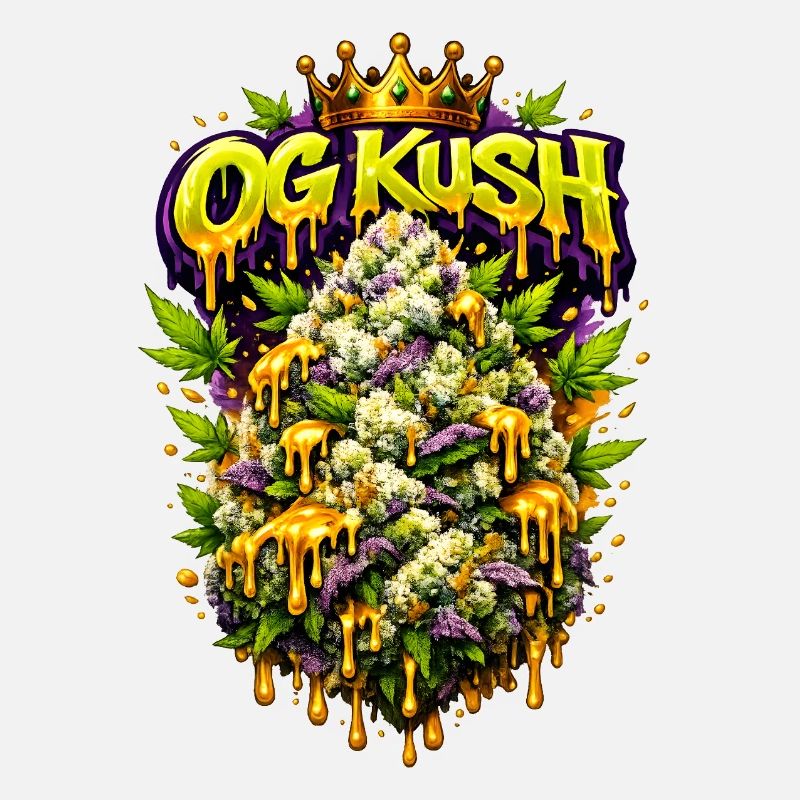 OG Kush Graffiti Bud Art Print 