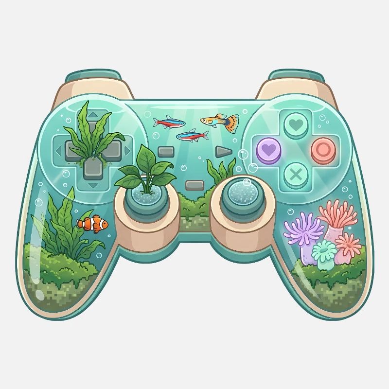 Ocean Controller – Süßer Gaming-Aufkleber