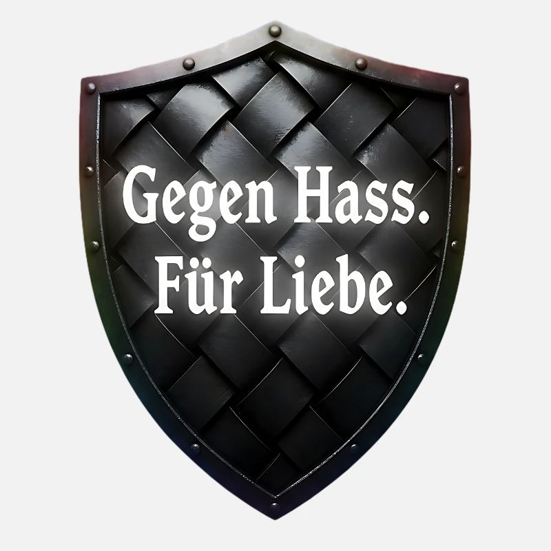 Gegen Hass Für Liebe Schild Statement