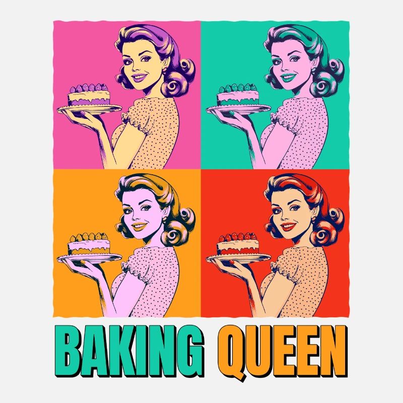 Baking Cake Baking Queen Baking Fairy Baker Pop Art
