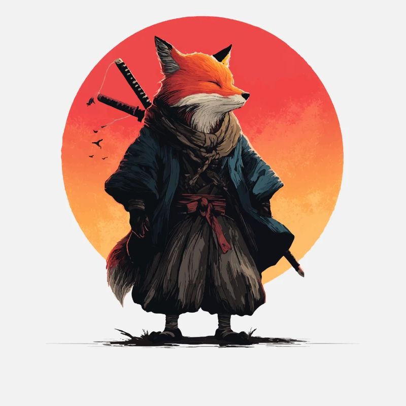 Fox Samurai at Sunset