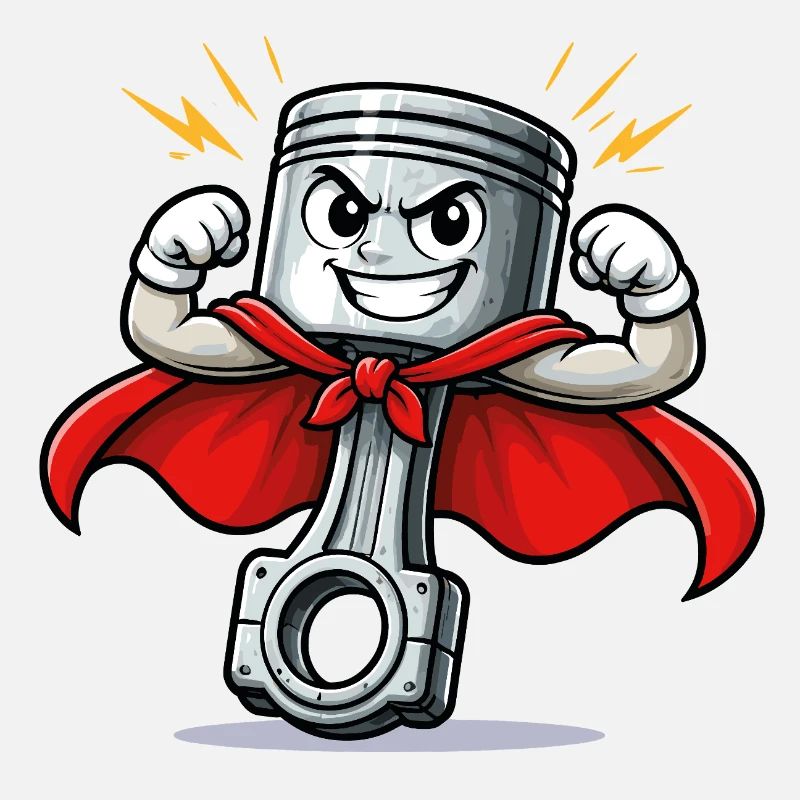 Mechanic's Superhero Piston