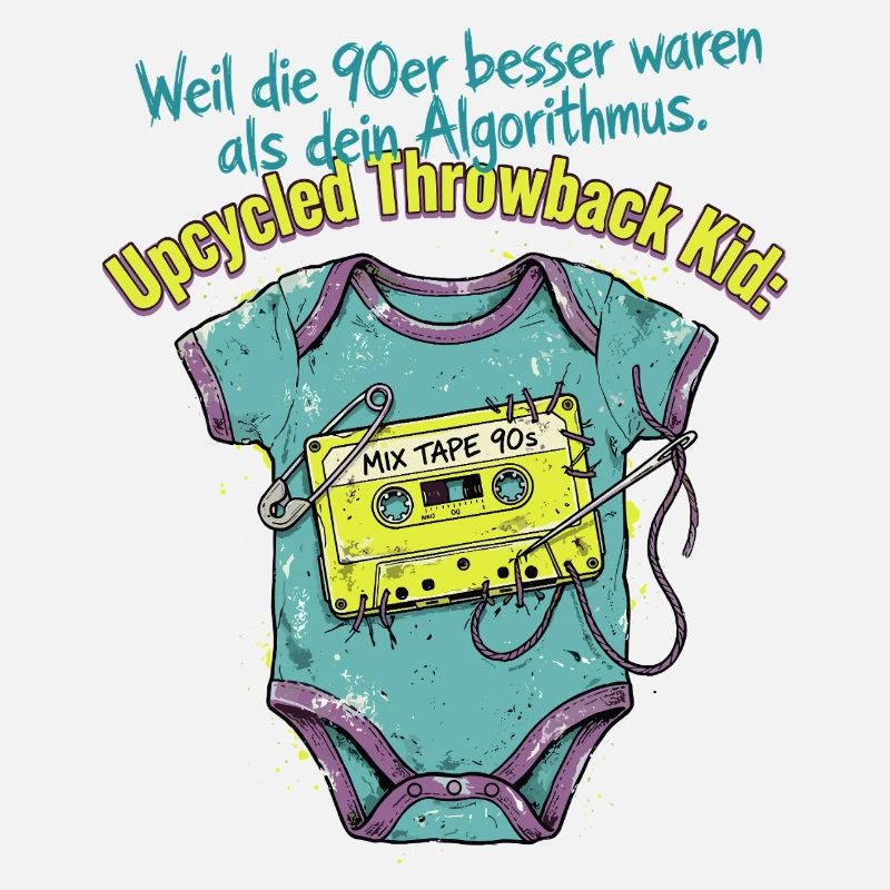 90er Upcycled Throwback Retro Kassette
