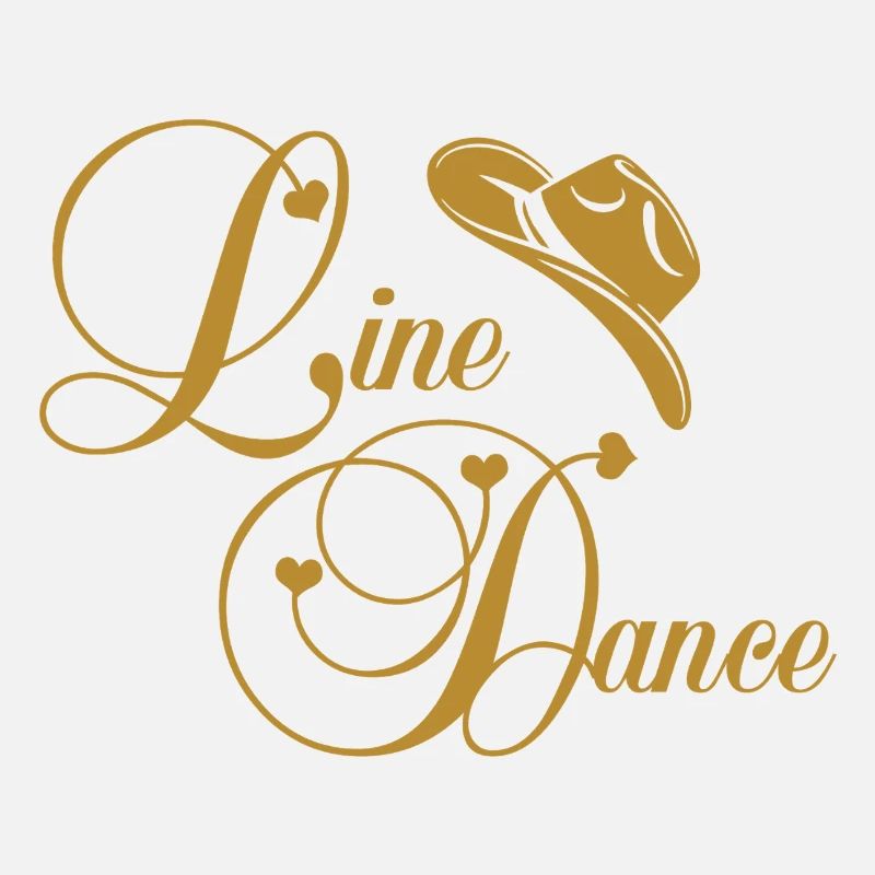 Line Dance Golden Logo