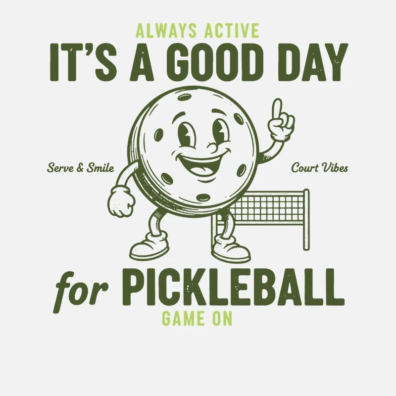 Pickleball Funny Player Its A Good Day Game On