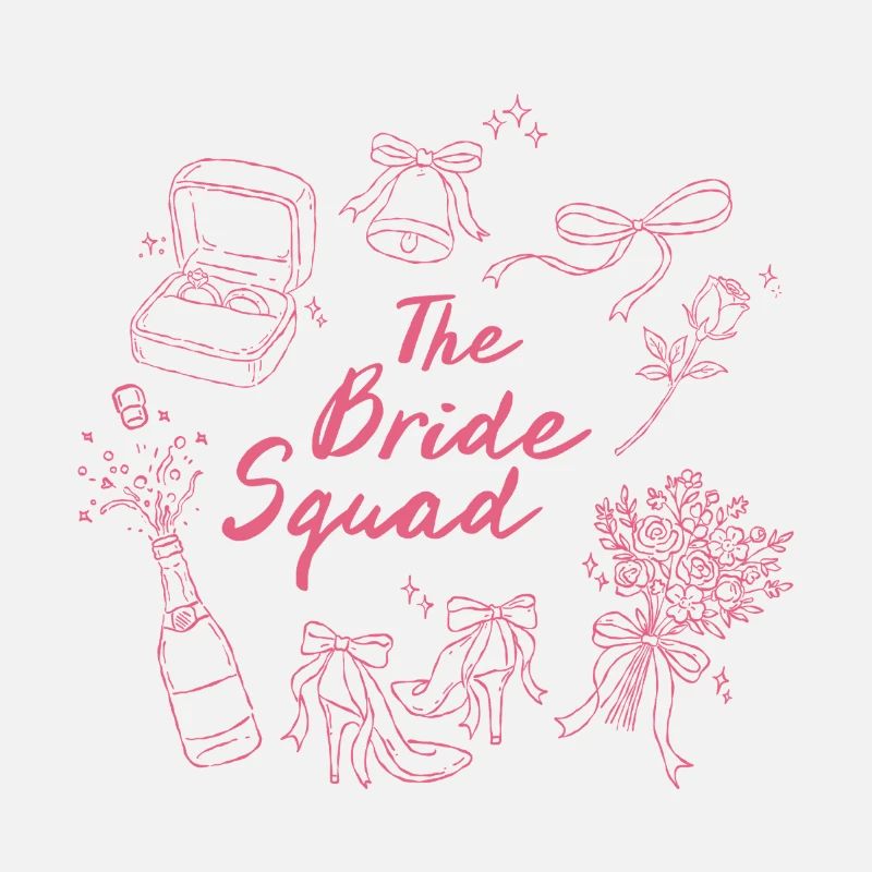Les icônes roses de la mariée de The Bride Squad