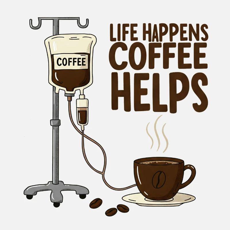 Life Happens Coffee Helps Morgenmuffel Kaffee