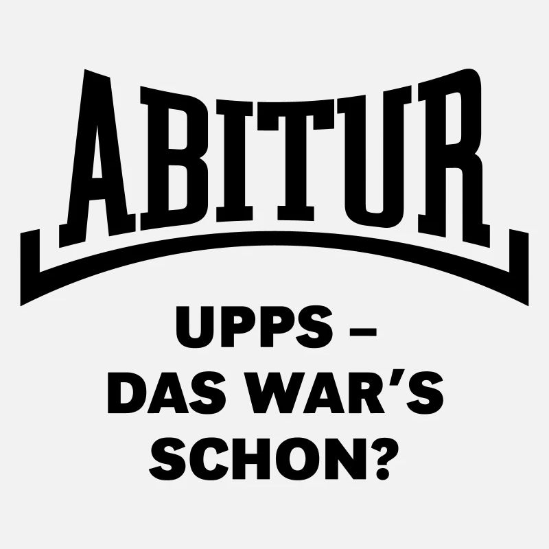 Abitur: Upps – Das War’s Schon? (Konkav / Black)