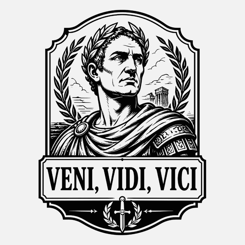 Caesar Veni Vidi Vici Rom Imperator Retro