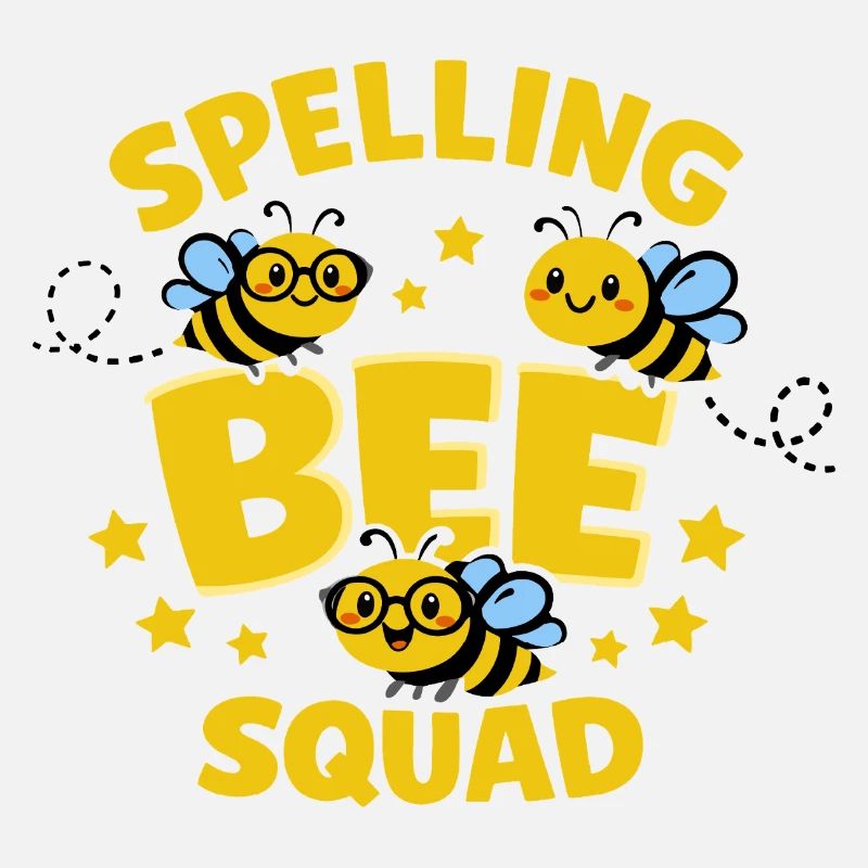Spelling Bee Squad Humor School Bee