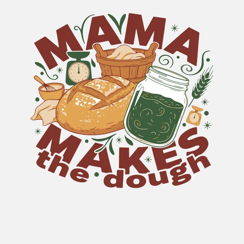 Sauerteigbrot Backer Bäckerin Mama macht den Teig
