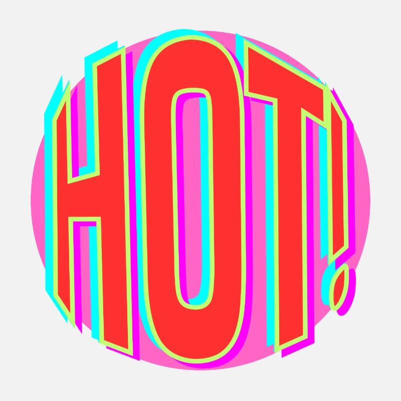 Neon Hot Retro Lettering