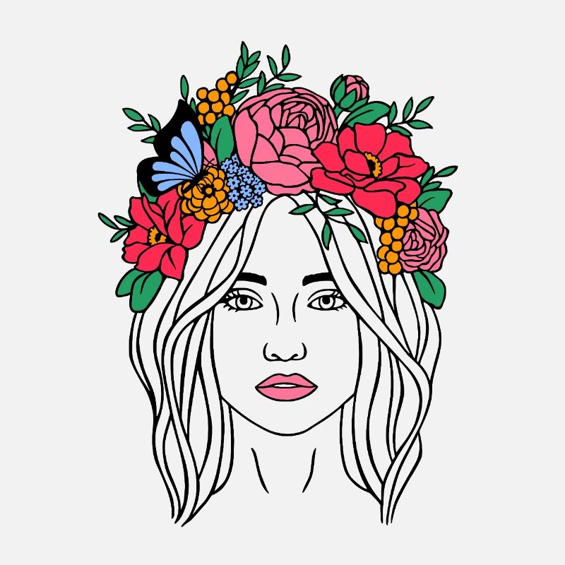 Femme Bohème à la Fleur