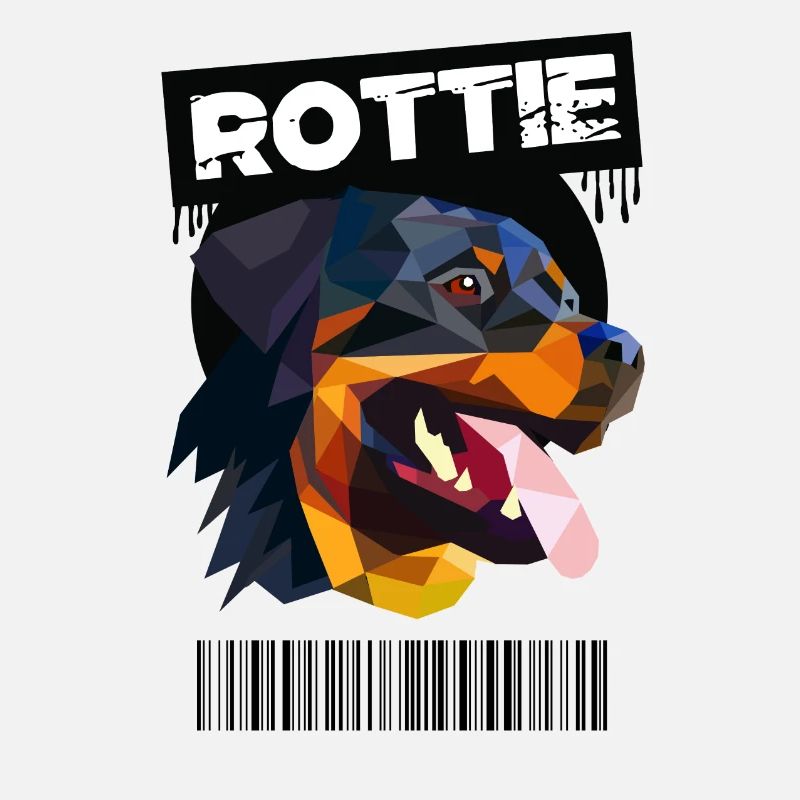 Rottweiler Rottie Poly Art