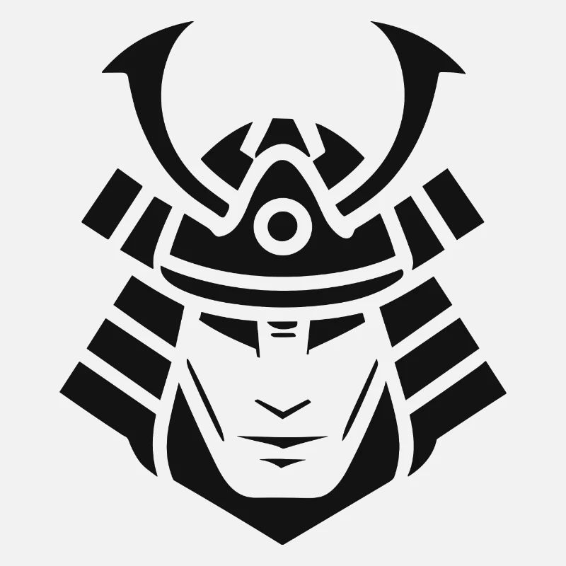 Casque de samouraï Logo Katana Épéiste