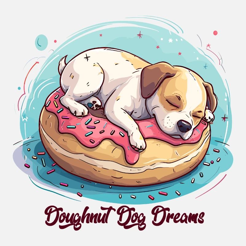 Doughnut Dog Dreams Donut Hunde Träume