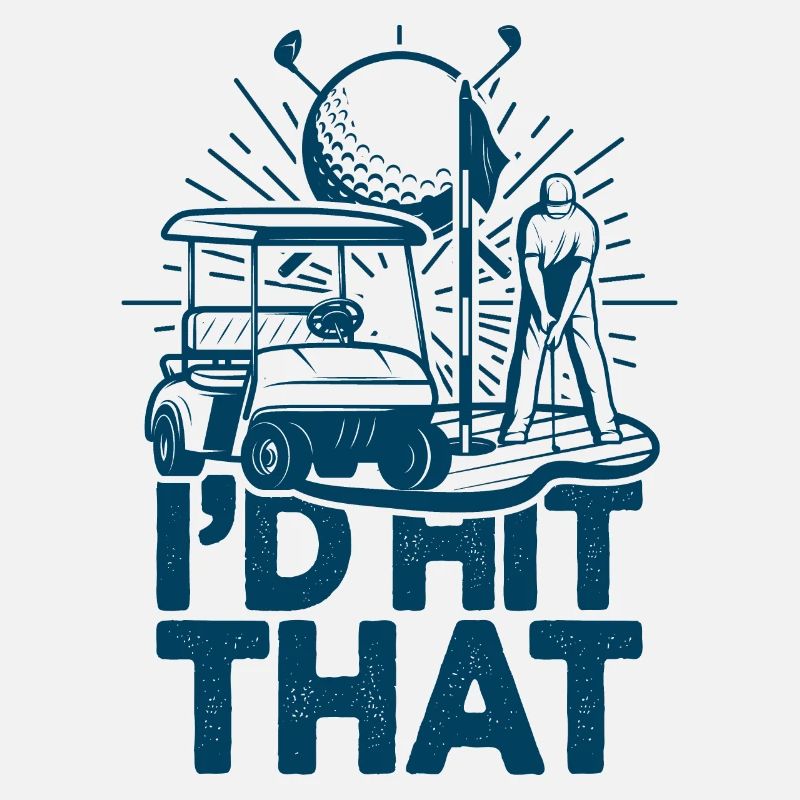 I'd Hit That Funny Golf Retro Golfer