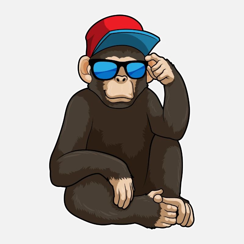 Singe avec lunettes de soleil
