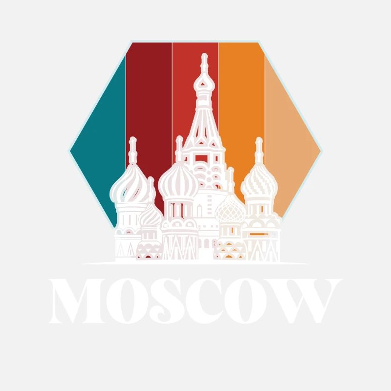 Cathédrale Saint-Basile Moscou Russie Rétro