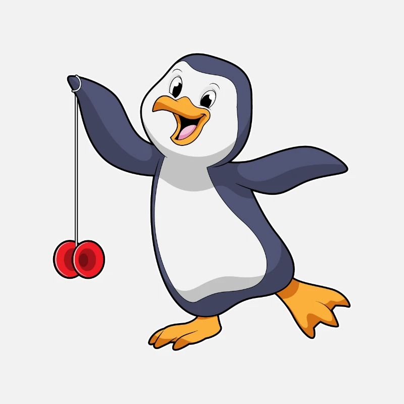Pinguin mit Jojo