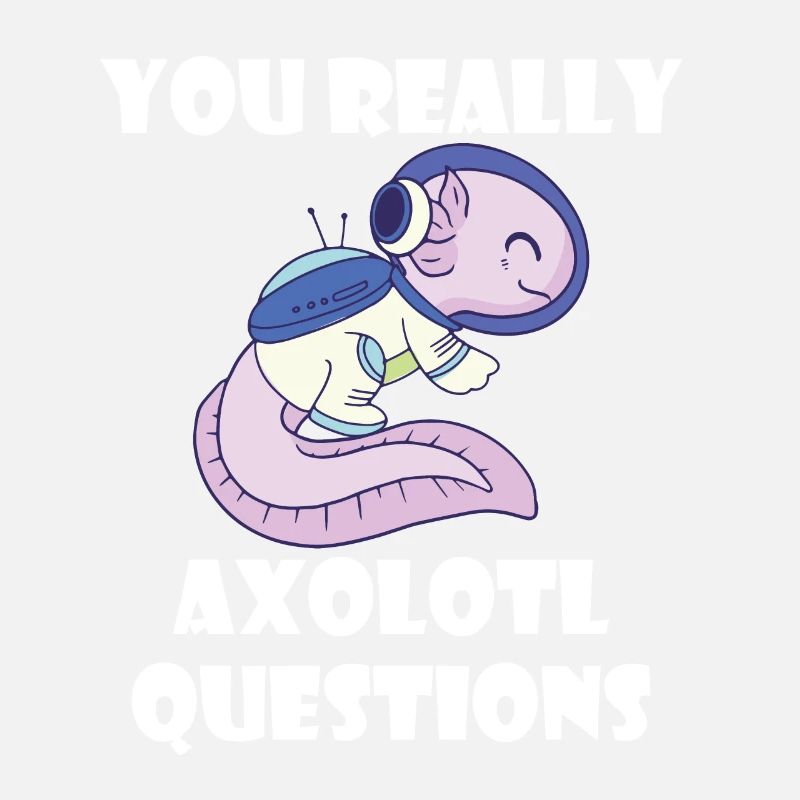 Astronaut Axolotl Funny Galaxy-Solar System-Ra